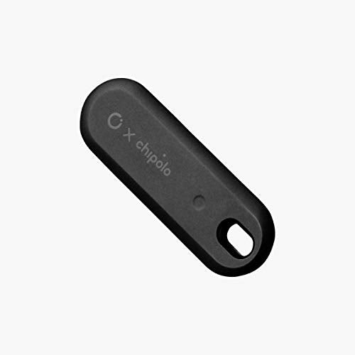 Orbitkey x Chipolo Tracker | Bluetooth Enabled Tracker | Locate Keys & Items by Pressing Button | Slim & Small Profile | Features Selfie Mode Button | Attaches to Anything with Included Tassel Black