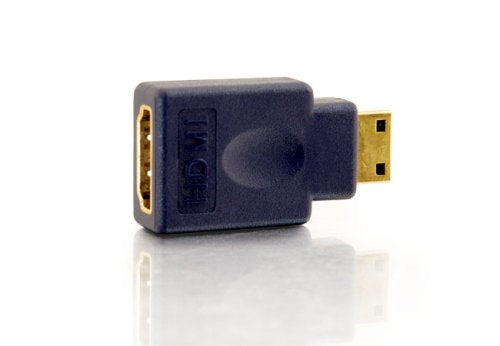 C2G Mini HDMI to HDMI, HDMI Adapter, Velocity Female to Male Adapter, Blue, Cables to Go 40435 A Female to HDMI C Male Adapter