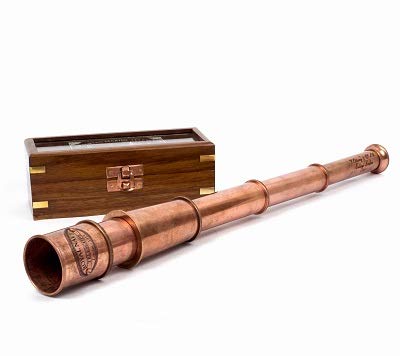 [AUSTRALIA] - Vintage 1915 Retro Sailor Marine Telescope Copper Antique Royal Navy Gift Item 