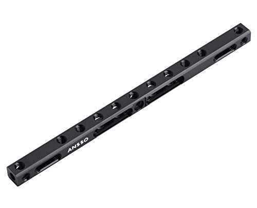 200mm (7.87") Long 15mm Cheese Rod Rail Riser 1/4" Thread Cheese Plate Bar for DSLR Camera Video Camcorder Cage Grip Rig