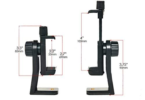 Acuvar 50" Smartphone/Camera Tripod with Rotating Mount. Fits iPhone X, 8, 8+, 7, 7 Plus, 6, 6 Plus, 5s Samsung Galaxy, Android, etc.