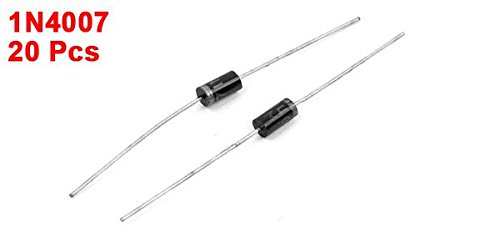 Uxcell a14072400ux0601 1N4007 DO-41 General Purpose Silicon Rectifier Diodes, 1000V 1A, 20 Piece