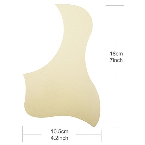 Mr.Power Transparent Acoustic Guitar Pickguard Droplets Or Bird Self-adhesive 41' Pick Guard PVC Protects Your Guitar Surface (Bird)