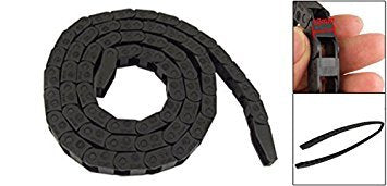 Copapa Plastic Open Type Towline Cable Carrier Drag Chain 7 x 7mm