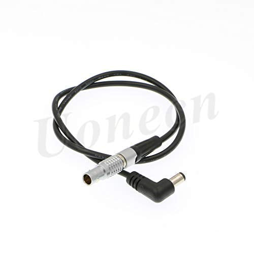 Teradek Bolt power cable 2 Pin Male to Right Angle DC For Transmitter Tilta battery plate on the FS7