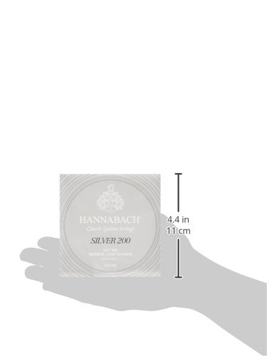 Hannabach 652657 Series 900 Silver 201 Low Tension String Set for Classic Guitar Medium/Low Tension