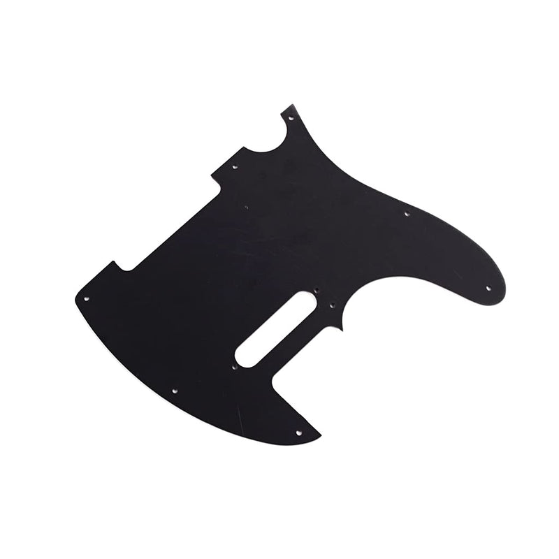 Alnicov 8 Hole Telecaster Pickguard for USA/Mexican Made American Standard Telecaster Modern Style Parts,1Ply Black