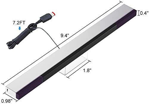 JYELUK Wii Sensor Bar,Replacement Wired Infrared Sensor Bar for Wii Compatible with Wii and Wii U Console