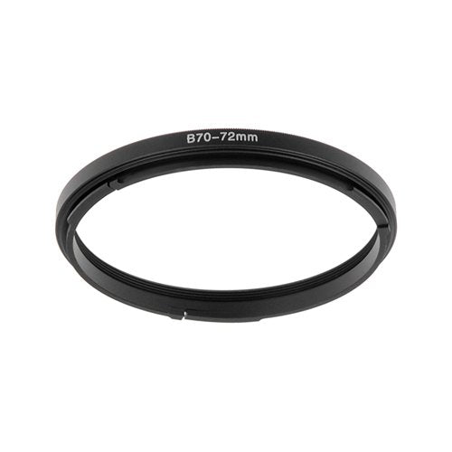 Fotodiox Bayonet 70 B70-72mm Step Up Filter Adapter Ring for Hasselblad, Anodized Black Metal Filter Adapter Ring 70-72mm