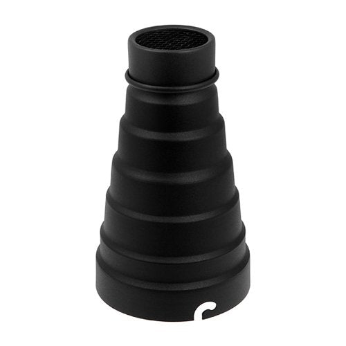 Fotodiox Snoot Kit with 20 Degree Grid and 5 Gel Filters Compatible with Elinchrom Mount Studio Flash and LED Lights