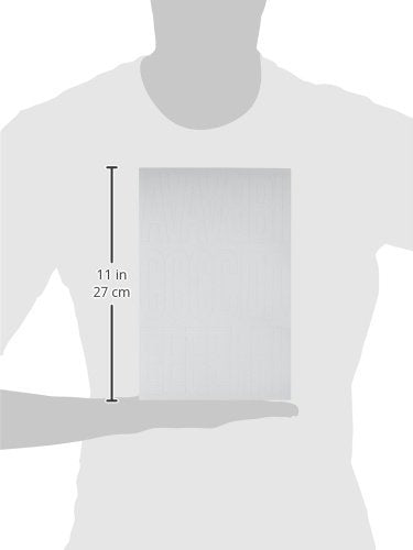 Hy-Ko Products 30015 Self Adhesive Vinyl Die Cut Numbers and Letters 3" High White, 184 Pieces