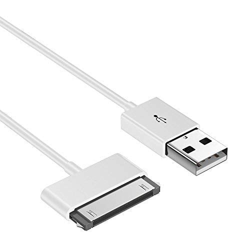 Master Cables Replacement 30-Pin USB Data Sync Charging Cable Compatible with iPhone 4/4s,3G/3GS, iPad 1/2/3 and iPod, 1 Metre, White