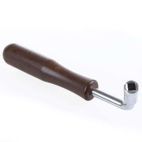 AnFun 2 Pieces Professional L-shape Piano Tuner Spanner Wrench Guzheng Square Shape Tip Tuning Hammer Tuner Spanner Tool