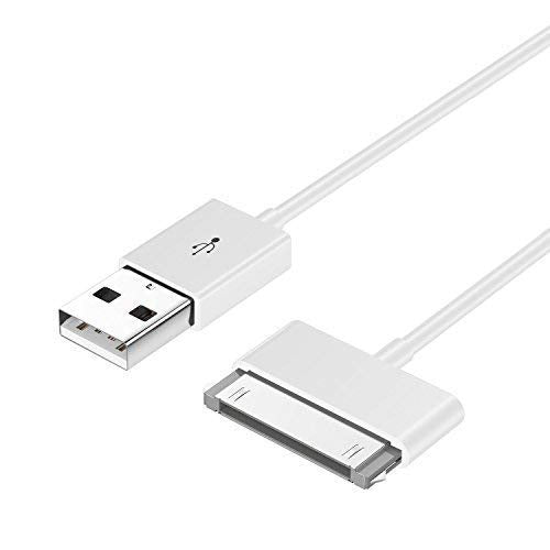 Master Cables Replacement 30-Pin USB Data Sync Charging Cable Compatible with iPhone 4/4s,3G/3GS, iPad 1/2/3 and iPod, 1 Metre, White