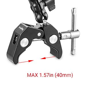 SmallRig Multi-Functional Ballhead Clamp Magic Arm Adapter with Bottom Clamp - 2161