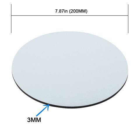 Computer Gaming Mouse Pad Non-Slip Rubber Material Round Mat for Office and Home Laptop Desktop Mousepad (8 Inch) - Dog Pink Love Hearts Puppy