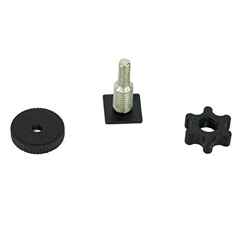 Cam Caddie 1/4”-20 Flashner High Strength Flash Shoe Converter/Adapter with Standard Tripod Threaded Post Made from High Strength Steel and Aluminum Hot and Cold Shoe Compatible (Black) 1/4-20" Flashner - Black