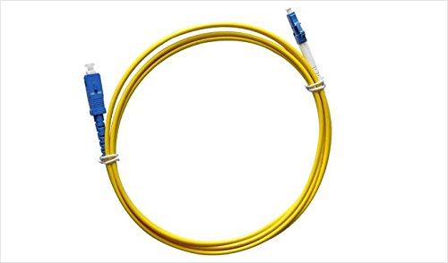 PacSatSales - Fiber Optic Patch Cable - Single Mode - SIMPLEX - OS1-9/125um (3M, LC to SC) 3M