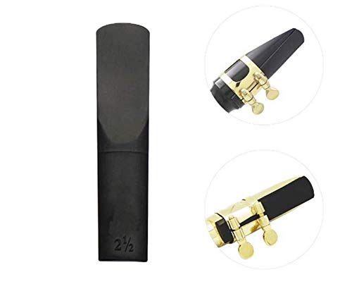 4Pcs Clarinet Saxophone Reeds Black Tube Resin Reed Saxophone Mouthpiece Reeds（CLARINET)）