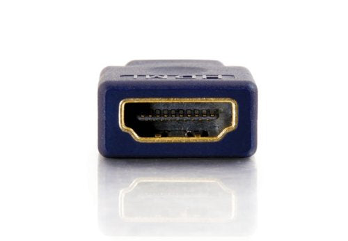 C2G Mini HDMI to HDMI, HDMI Adapter, Velocity Female to Male Adapter, Blue, Cables to Go 40435 A Female to HDMI C Male Adapter