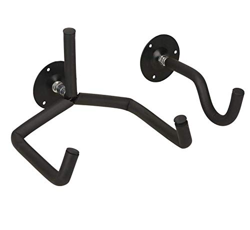 Luckyaa Guitar Wall Mount Hanger for Acoustic/Electric/Classical Guitar, Ukulele, Banjo and Mandolin Bracket Slat Wall Horizontal Guitar Holder Bass Stand Rack Hook