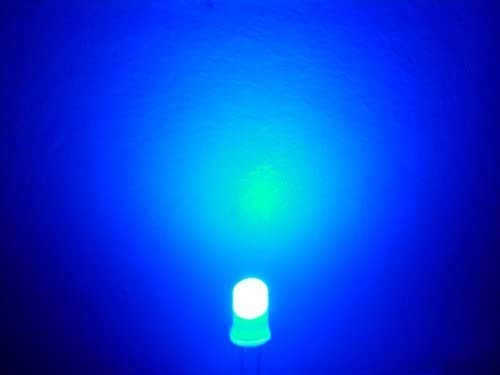 E-Projects - B-0001-C11 Diffused Blue Light, White Lens LEDs, 5 mm (Pack of 25)