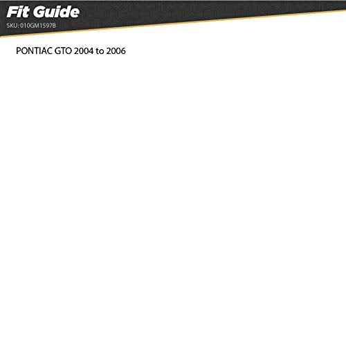 Scosche GM1597B Compatible with 2004-06 Pontiac GTO ISO Double DIN Dash Kit Black