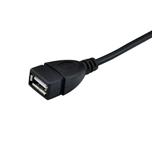 UCEC USB 2.0 Extension Cable - Left Angle A Male to Female - 0.7 Feet (20cm) 20cm Left Angle