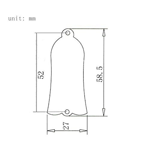 Metal Guitar Truss Rod Cover 2 Holes Fits Gibson Les Paul LP SG Guitar Parts (Gold) Gold