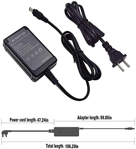 AC-L100 Power Adapter Charger Kit Replacement Sony AC-L100 AC-L15 AC-L10 AC-L15A AC-L10A for Handycam DCR-TRV MVC-FD DSC-S30 DSC-F707 DSC-F717 DSC-F828 Cameras