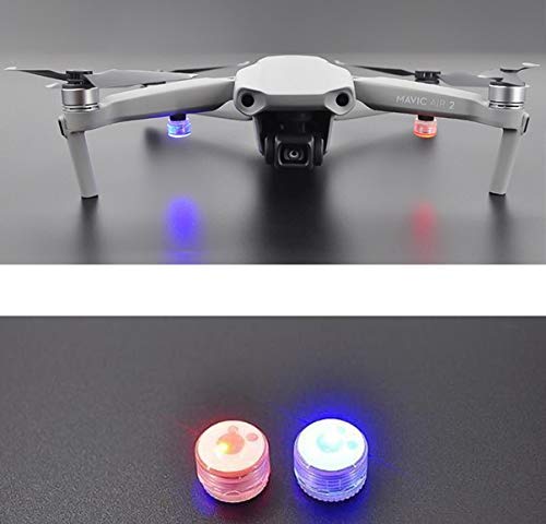 SUNCHI 2X LED Flash Warning Lights Night Flying Anti-Lost Identification Lights for DJI Mavic Mini/Mini 2/ Air/Air 2 /Air 2S