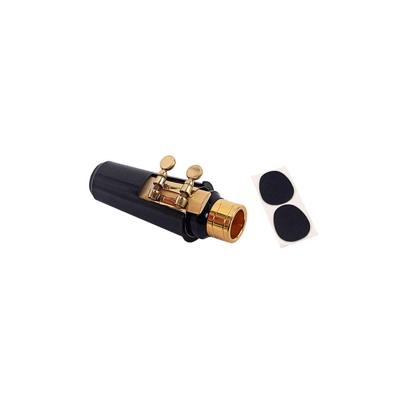 Alnicov Tenor Sax Saxophone Mouthpiece Plastic with Cap Metal Buckle Reed Mouthpiece Patches Pads Cushions