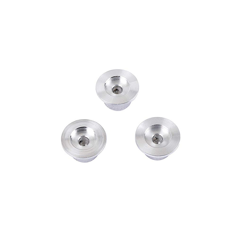 Alnicov 3Pcs Metal Guitar Control Knobs 6mm Diameter Tone Volume Knobs for Strat Stratocaster Electric Guitar