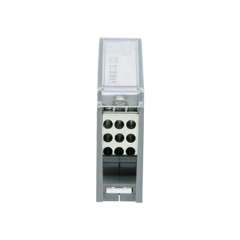 uxcell 1 in 9 Out DIN Rail Terminal Blocks 690V Connectors Distribution Block