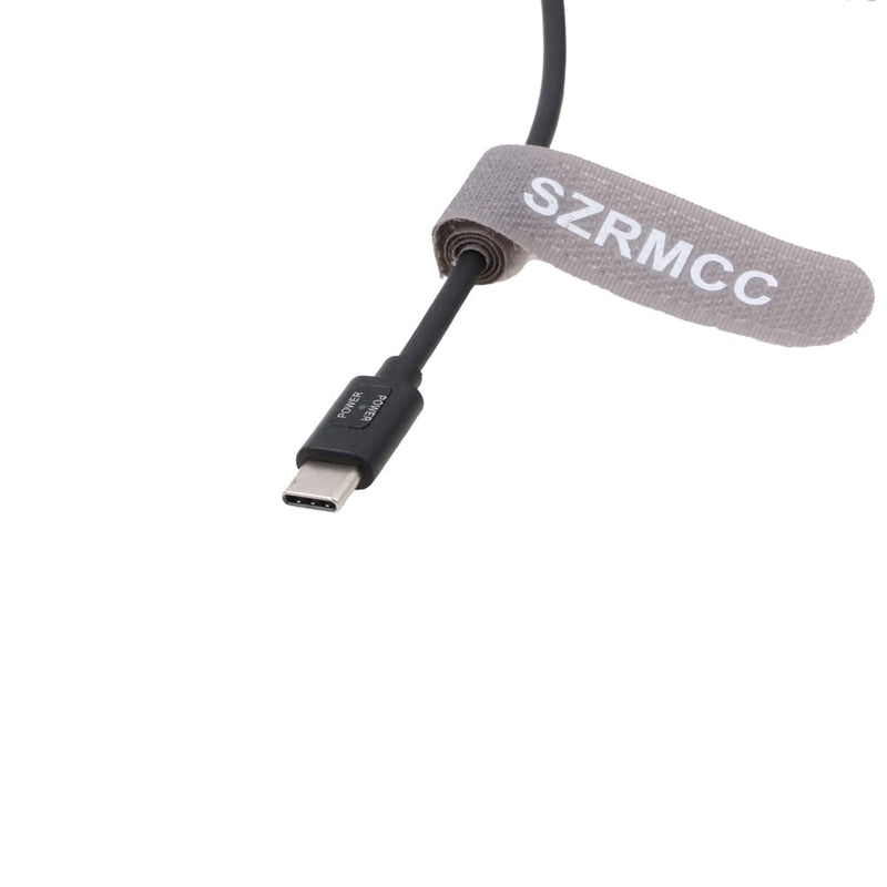 SZRMCC BMPCC 4K 6K SF610 2 Pin to USB C Type-C PD Trigger Coiled Power Cable for Blackmagic Pocket Cinema Camera 4K 6k
