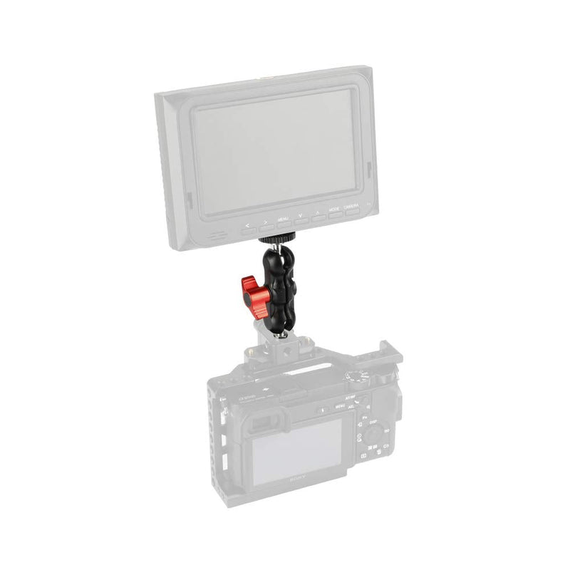 CAMVATE Universal Magic Arm with with Dual Ball Heads(Red,2 Pieces)