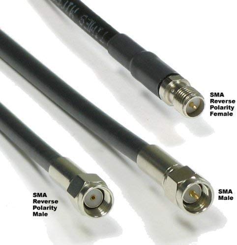 MPD Digital Genuine Times Microwave LMR-400 LMR400 RF Coaxial Cable with N Male and RP-SMA Male Connectors for Hotspot, WiFi, Radio Transmitters, Antenna, 12ft 12