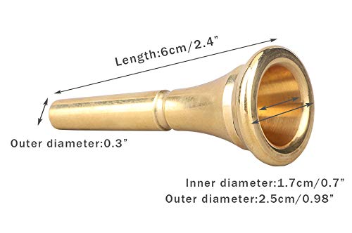 Dreokee French Horn Mouthpiece, Gold