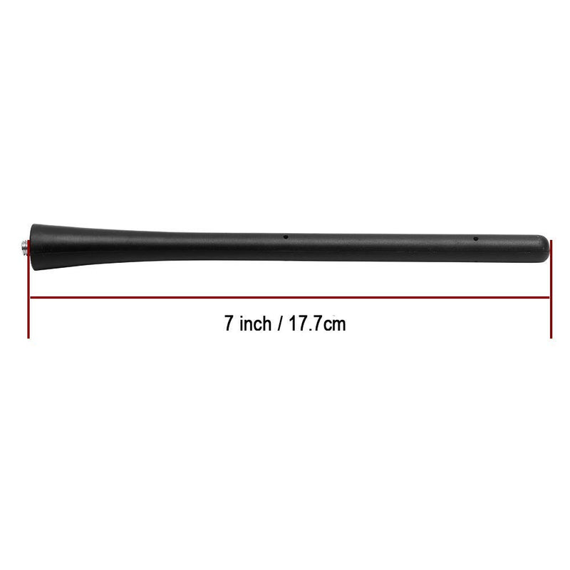 KSaAuto 7 Inch Short Antenna Fits for Infiniti EX35 EX37 FX35 FX45 QX70 QX60 JX35 FX37 | Flexible Rubber Rear Top Antenna Replacement | Designed for Optimized FM/AM Reception