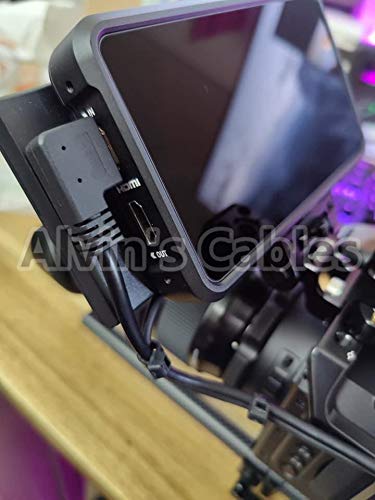 [AUSTRALIA] - Alvin's Cables Z Cam E2 L Shape 4K 60P HDMI Cable Right Angle to Right Angle High Speed HDMI Cord for Atomos Shinobi Ninja V Monitor and Portkeys BM5 19.7in/50cm Right Angle to Right Angle Upgrade 19.7 inches 