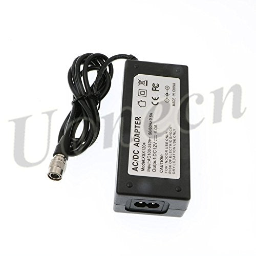 Uonecn Hirose 4 Pin Male AC/DC Sound Devices XL WPH3 AC Adapter for 702T Recorder 12V 4A