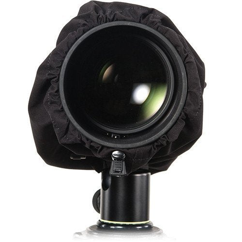 LensCoat Raincoat RS Rain Cover Sleeve Protection for Camera and Lens, Medium (Black) LCRSMBK Black