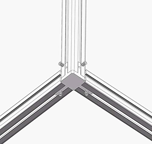 HONJIE 12Pcs 3-Way End Corner Bracket Connector for T Slot Aluminum Extrusion Profile 2020 Series with Screws,Black 2020 Series Black