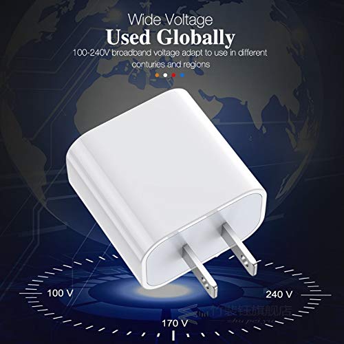 iPhone 12 Charger, USB C Fast Charger, 20W PD USB C Wall Charger with 3FT Type C to Lightning Cable Compatible with iPhone 12/12 Mini/12Pro/12 Pro Max/11/11Pro/11 Pro Max/Xs Max/XR/X More