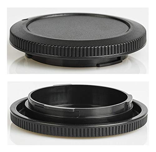 Camera Rear Lens Cap & Body Cap Compatible for Canon EOS R R6 R5 RP Camera w/ RF Mount (2+2 Pack)