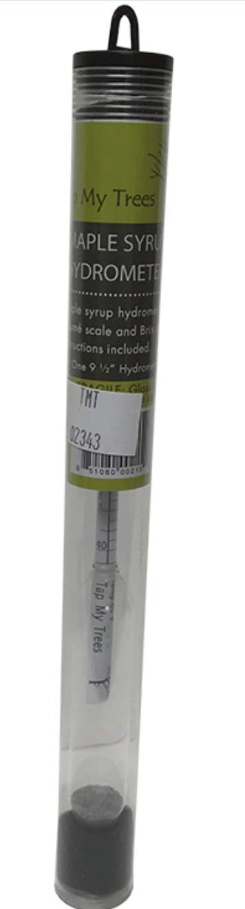 Tap My Trees VT State Tested Maple Syrup Hydrometer And Hydrometer Test Cup Bundle For Testing Maple Syrup