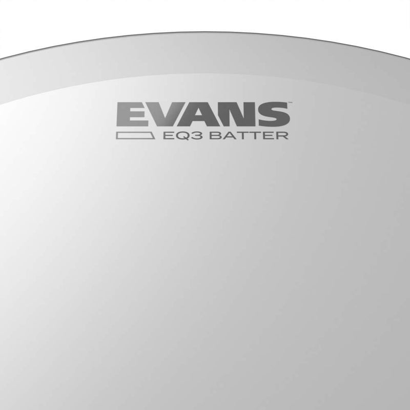 Evans EQ3 Clear Bass Drum Head, 22 Inch