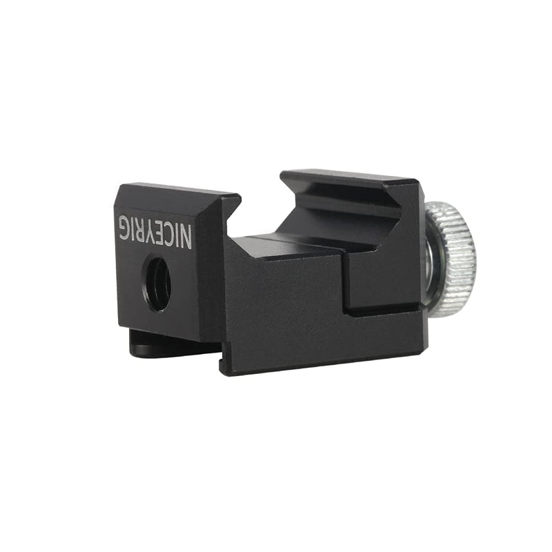 NICEYRIG Quick Release NATO Clamp to Cold Shoe Mount for Flash Light Microphone Camera Cage Rig - 471