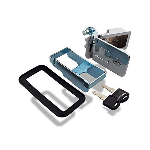 Encell Chrome Cupboard Door Knob Latch Lock for RV Camper Trailer MotorHome Caravan Boat Size L Size L Chrome