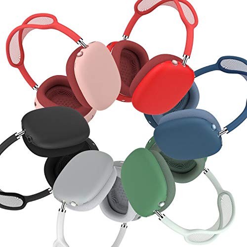 [AUSTRALIA] - Earpads Cushions Protectors Cover Case，Soft Silicone Ear Pads Cup Compatible with AirPods Max Headphones (Green) Green 